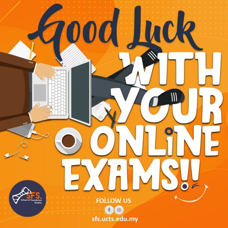 Read more about the article Good luck with your online exams!