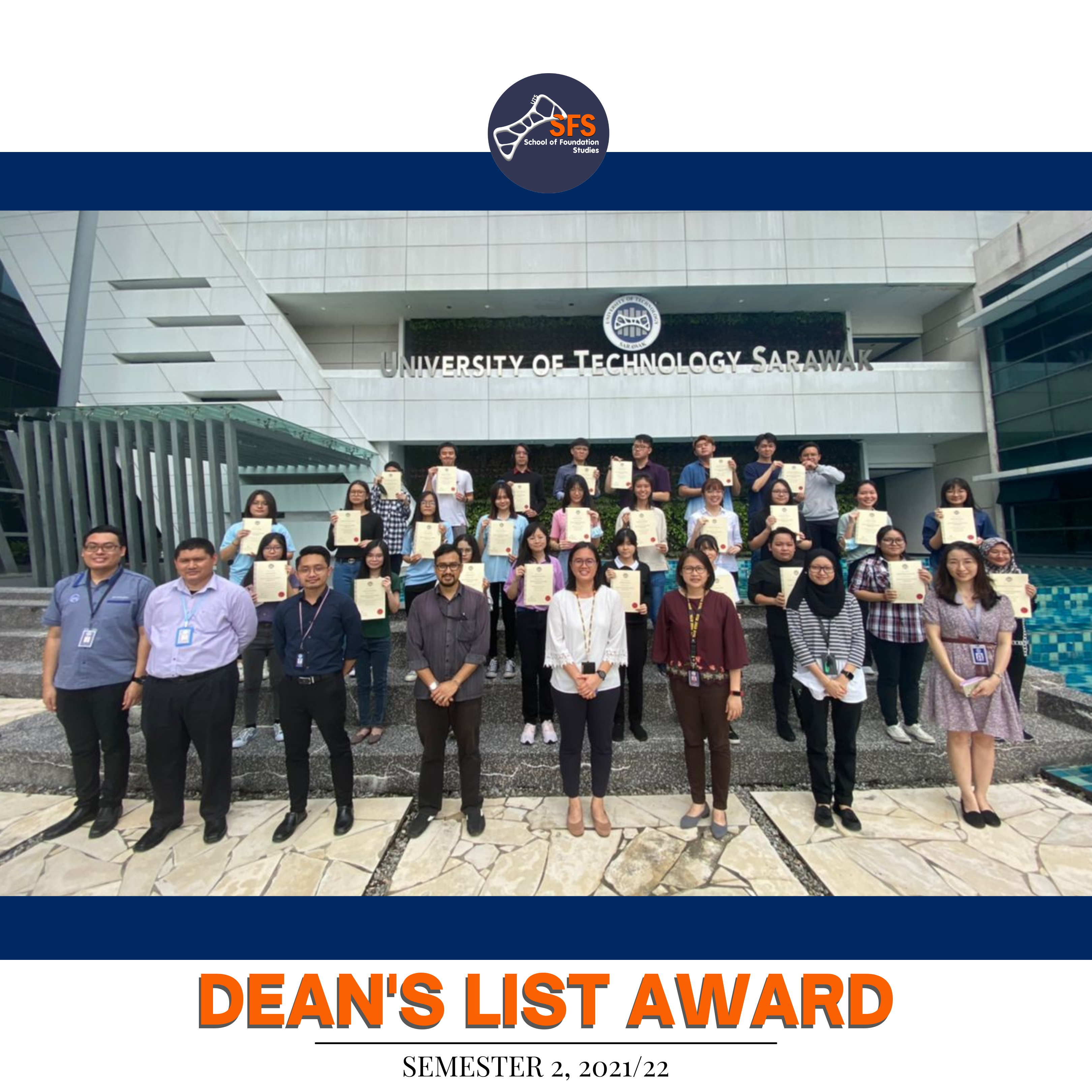 Read more about the article Dean’s List Award, Semester 2 (2021/22 Academic Session)