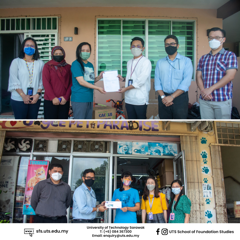 Read more about the article “UTS School of Foundation Studies extends a helping hand to fire victim and animal shelter in Sibu”